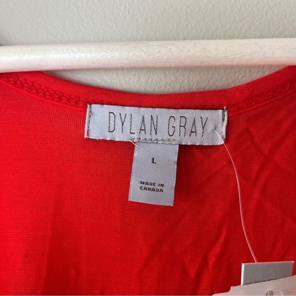 NWT Dylan Gray Red/Coral Tank Large - Picture 3 of 8